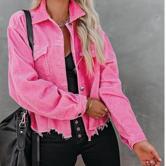 Vici Jackets & Blazers - VICI Pink corduroy jacket